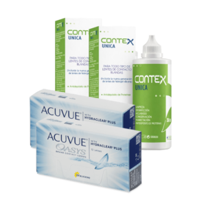 Acuvue Oasys 12 x 2 + Contex Única 350ml x 2