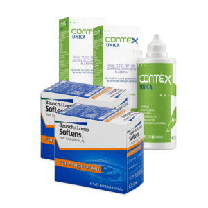 Soflens Toric 6x2 + Contex Única 350ml x2